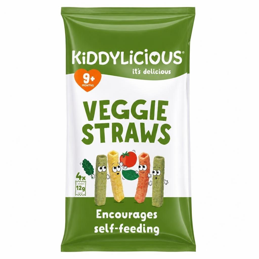Kiddylicious Veggie Straws Multipack 4X12g