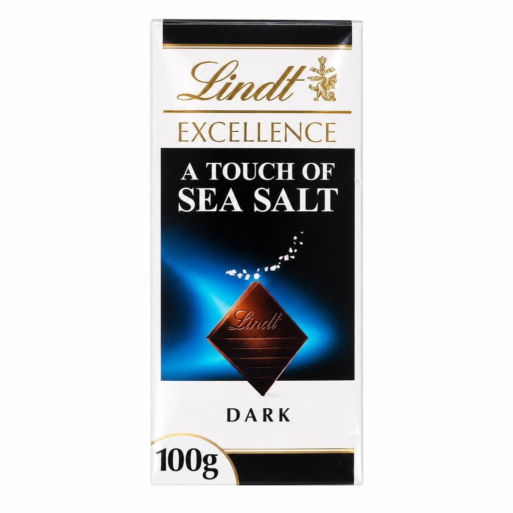 Lindt Excellence Dark Chocolate - A Touch of Sea Salt 100g