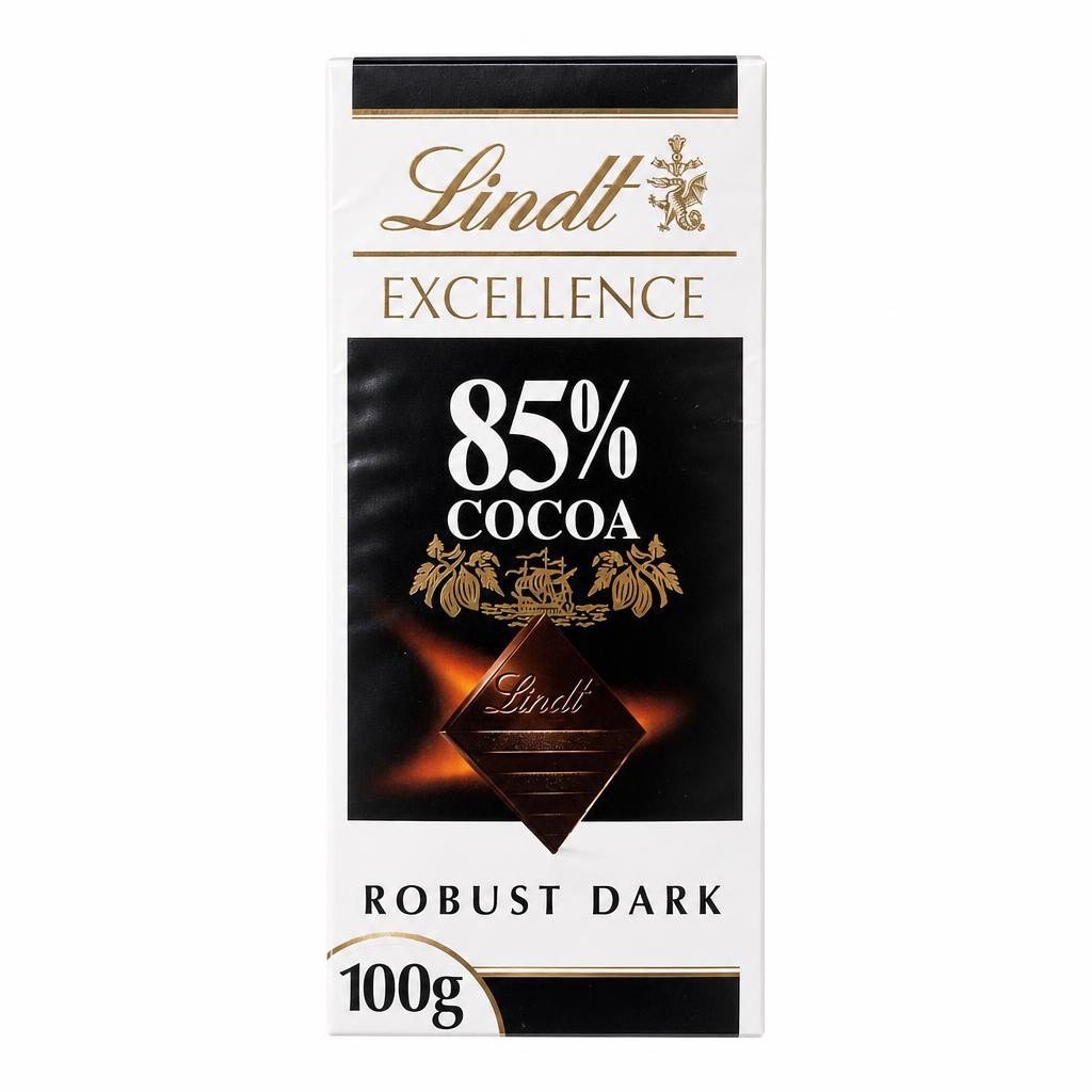 Lindt Excellence Dark 85% Cocoa Chocolate Bar 100g