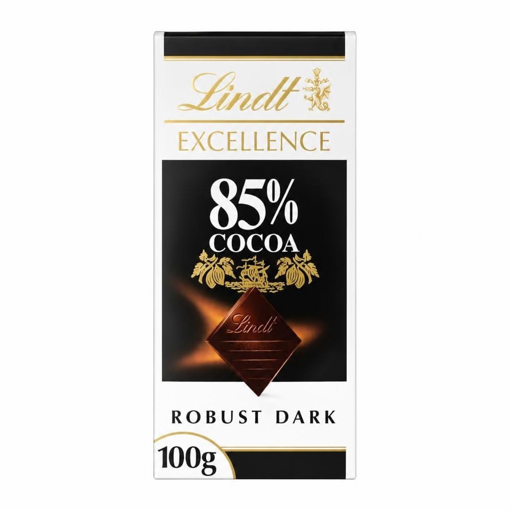 Lindt Excellence Dark 85% Cocoa Chocolate Bar 100g