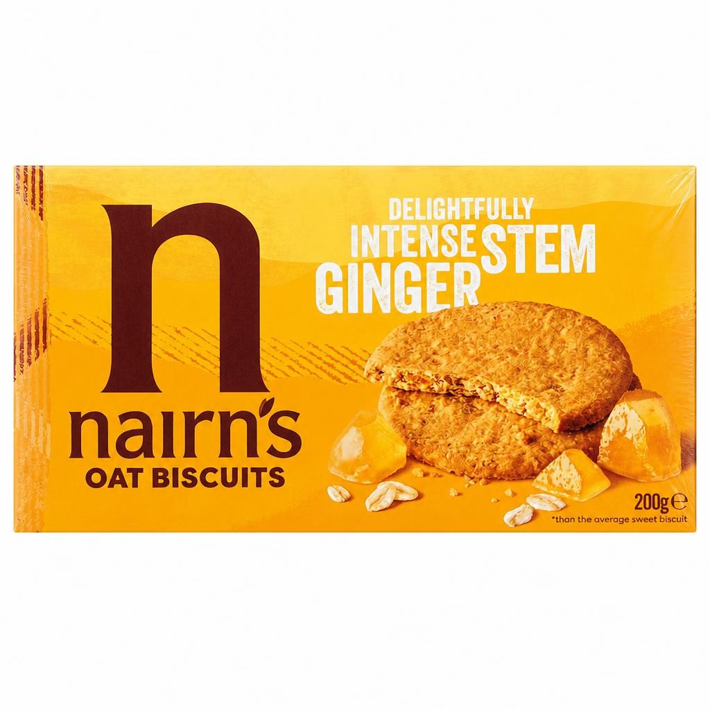 Nairns Stem Ginger Oat Biscuit 200G (L)