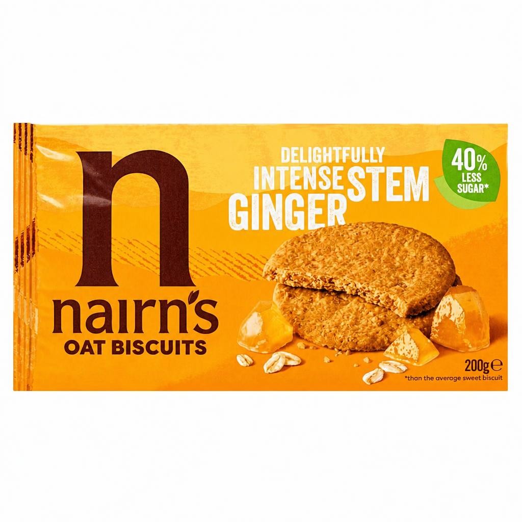 Nairns Stem Ginger Oat Biscuit 200G (L)