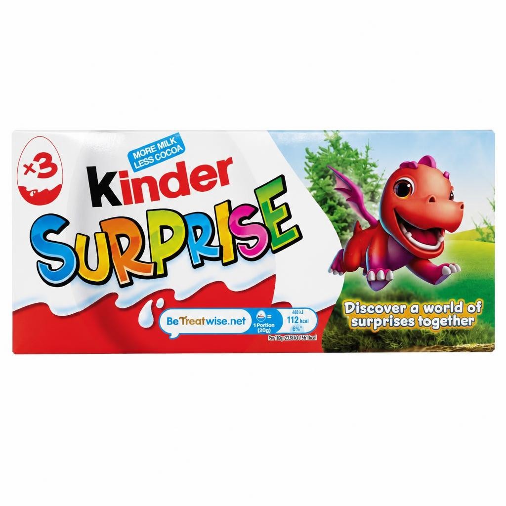 Kinder Surprise Egg 3 X 20G