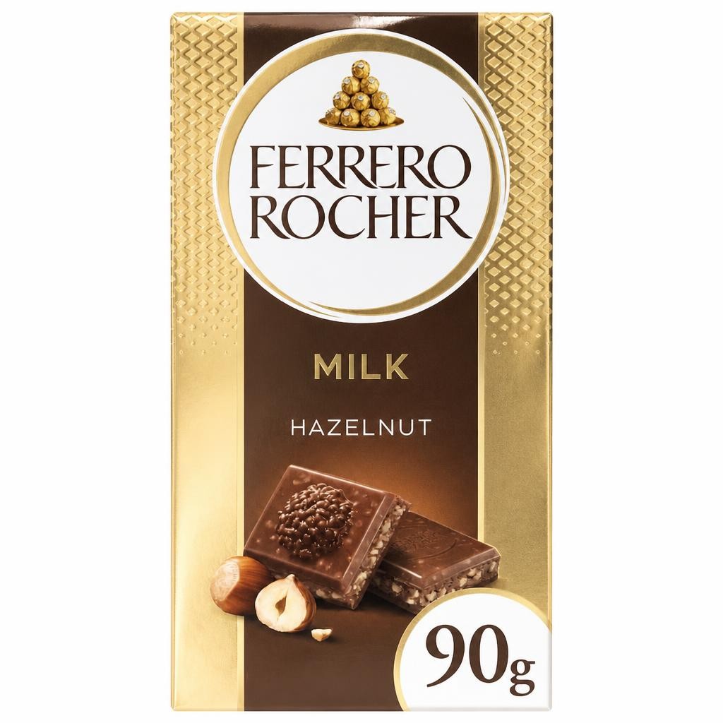 Ferrero Rocher Original Milk Chocolate Bar 90G