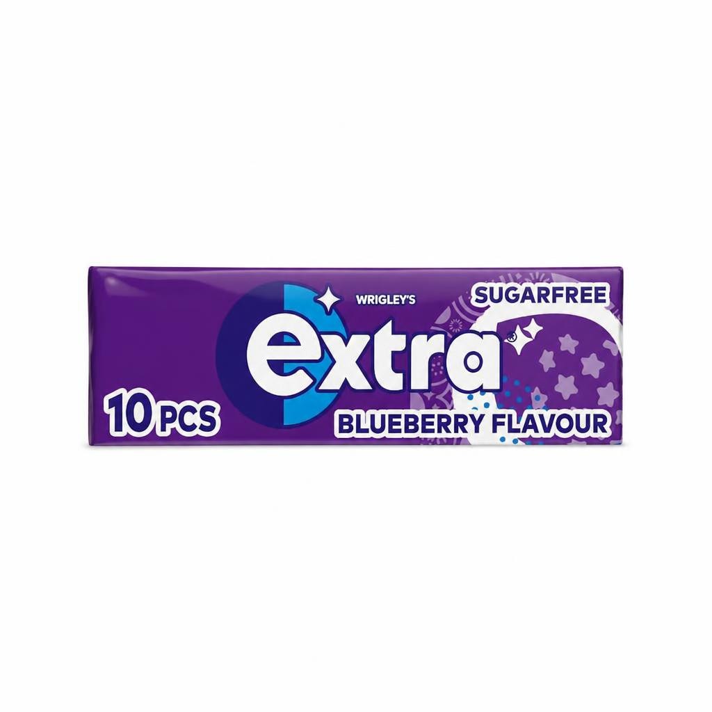 Extra Blueberry Flavour Sugarfree Chewing Gum 10 Pieces