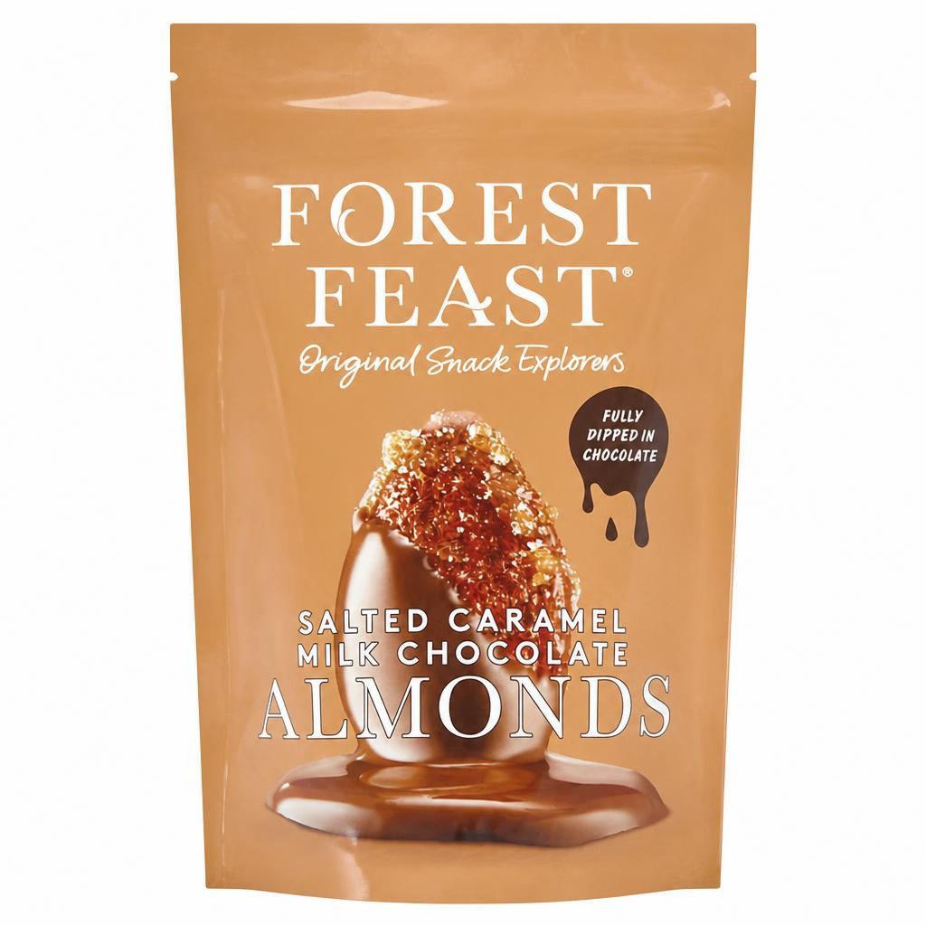 Forest Feast Salted Caramel Milk Chocolate Almond 120G