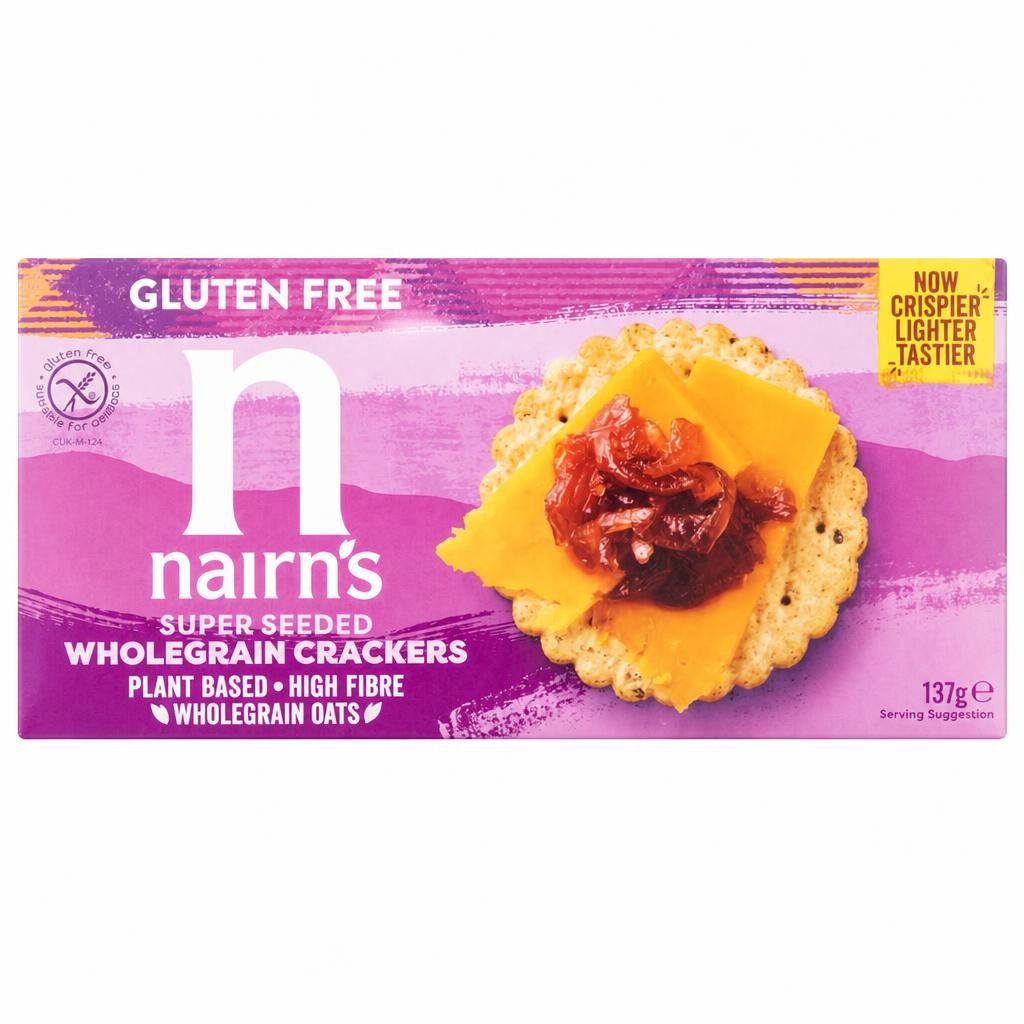 Nairn's Gluten Free Super Seeded Wholegrain Crackers 137g