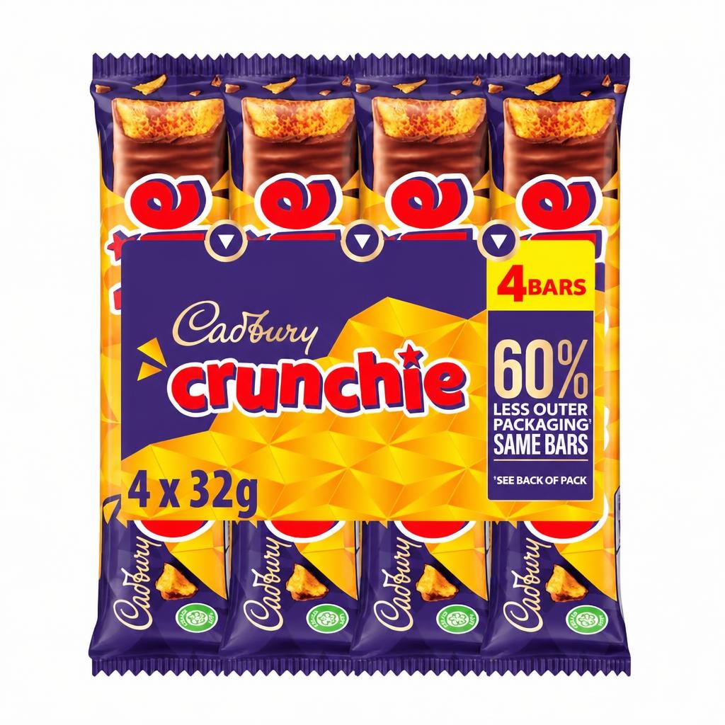 Cadbury Crunchie 4 Pack 128g