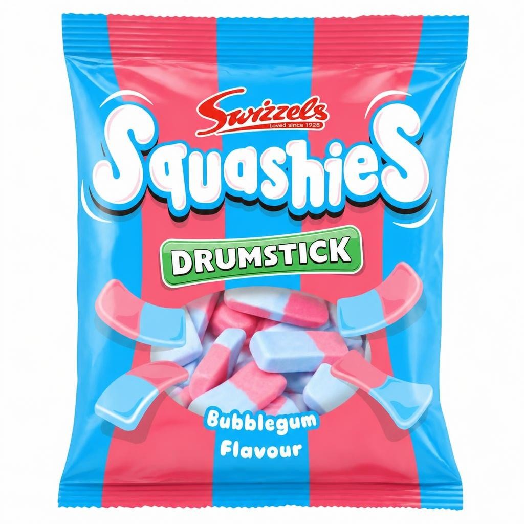 Swizzels Drumstick Squashies Bubblegum Flavour 140g