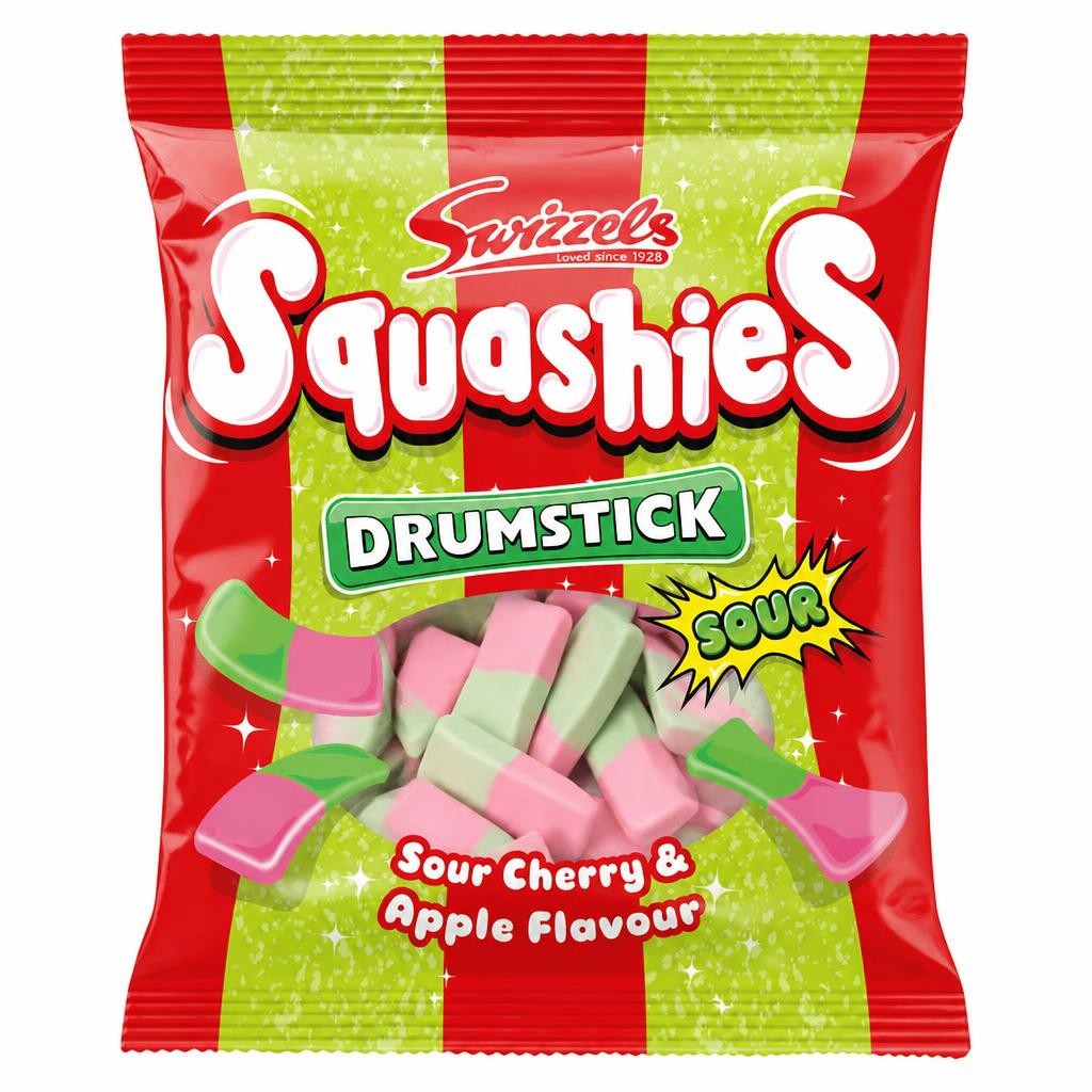 Swizzels Drumstick Squashies Sour Cherry & Apple 140G