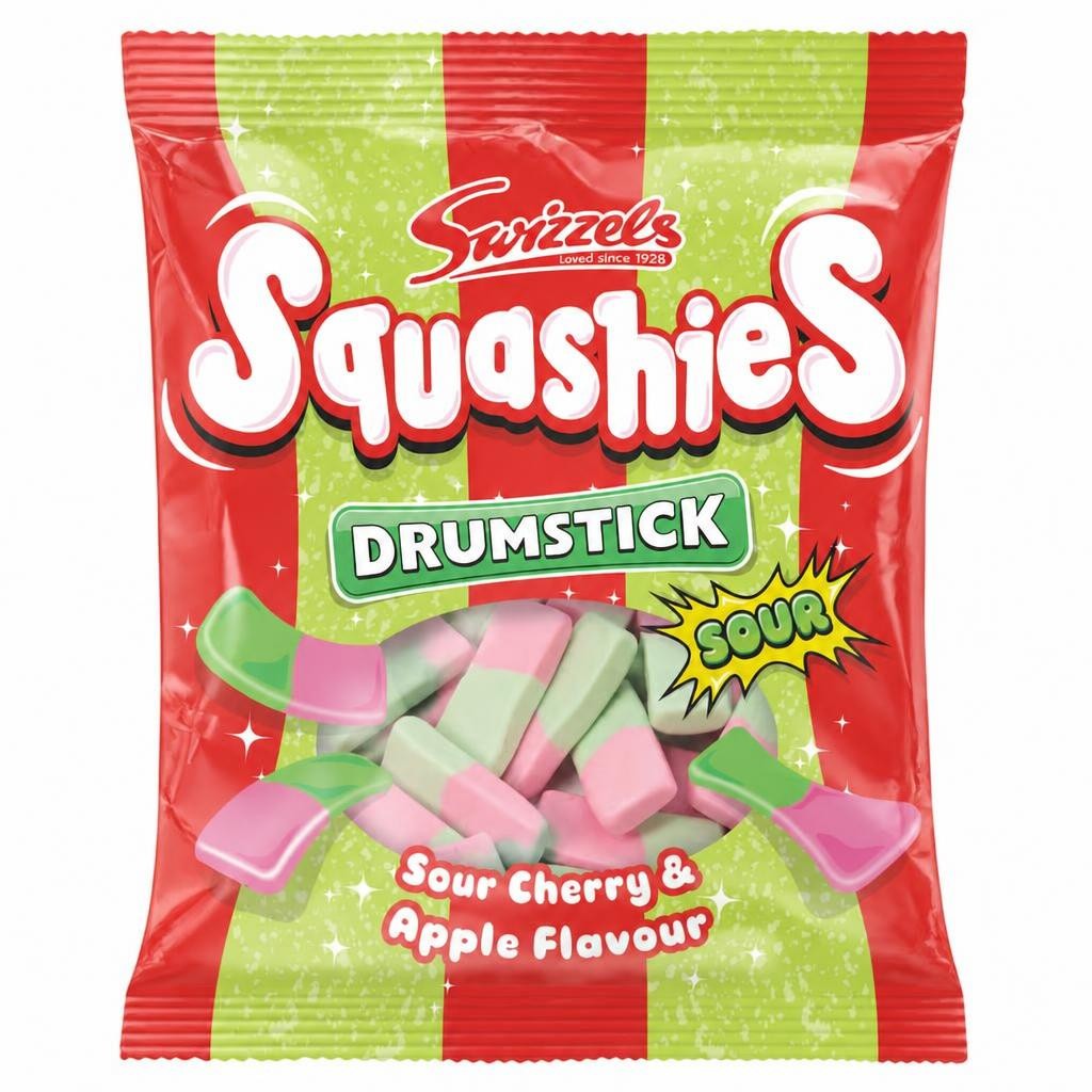Swizzels Drumstick Squashies Sour Cherry & Apple 140G