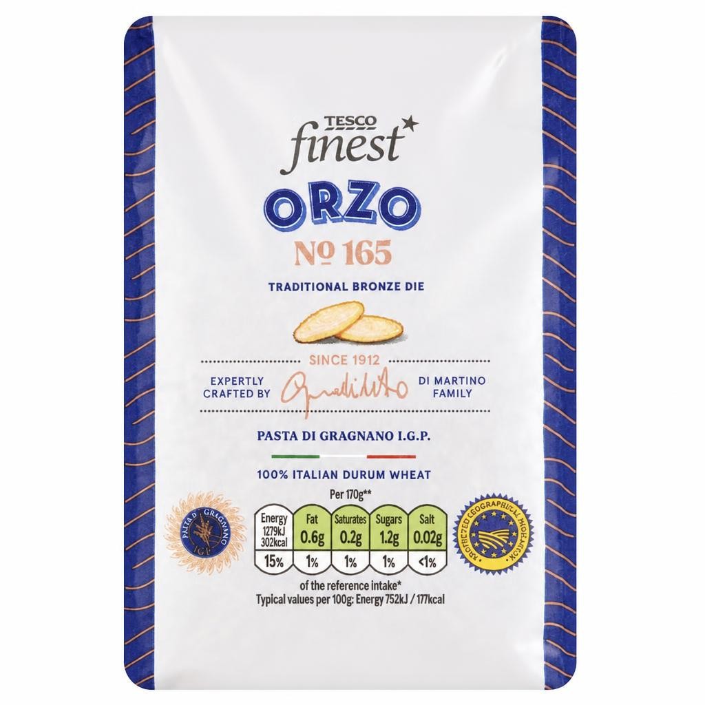 Tesco Finest Orzo Pasta 500G