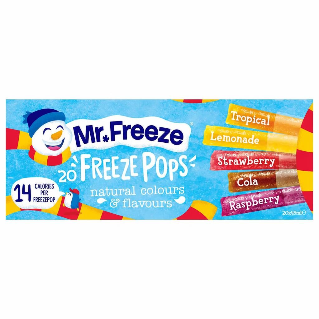 Mr Freeze Freeze Pops 20X45ml
