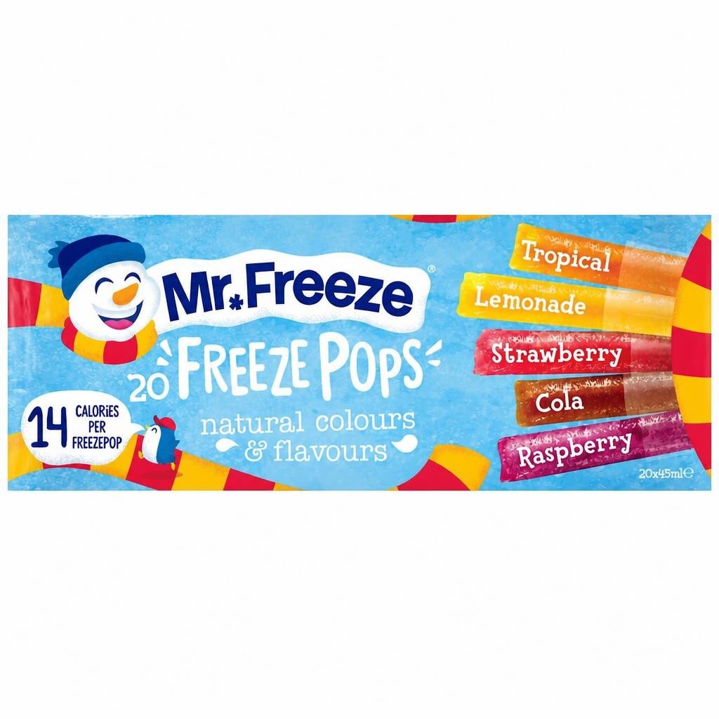 Mr Freeze Freeze Pops 20X45ml