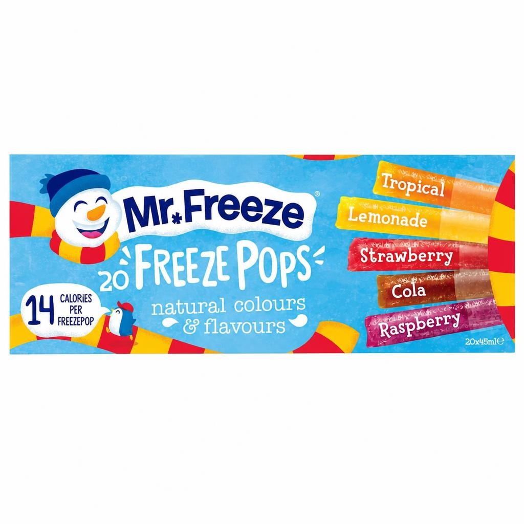 Mr Freeze Freeze Pops 20X45ml
