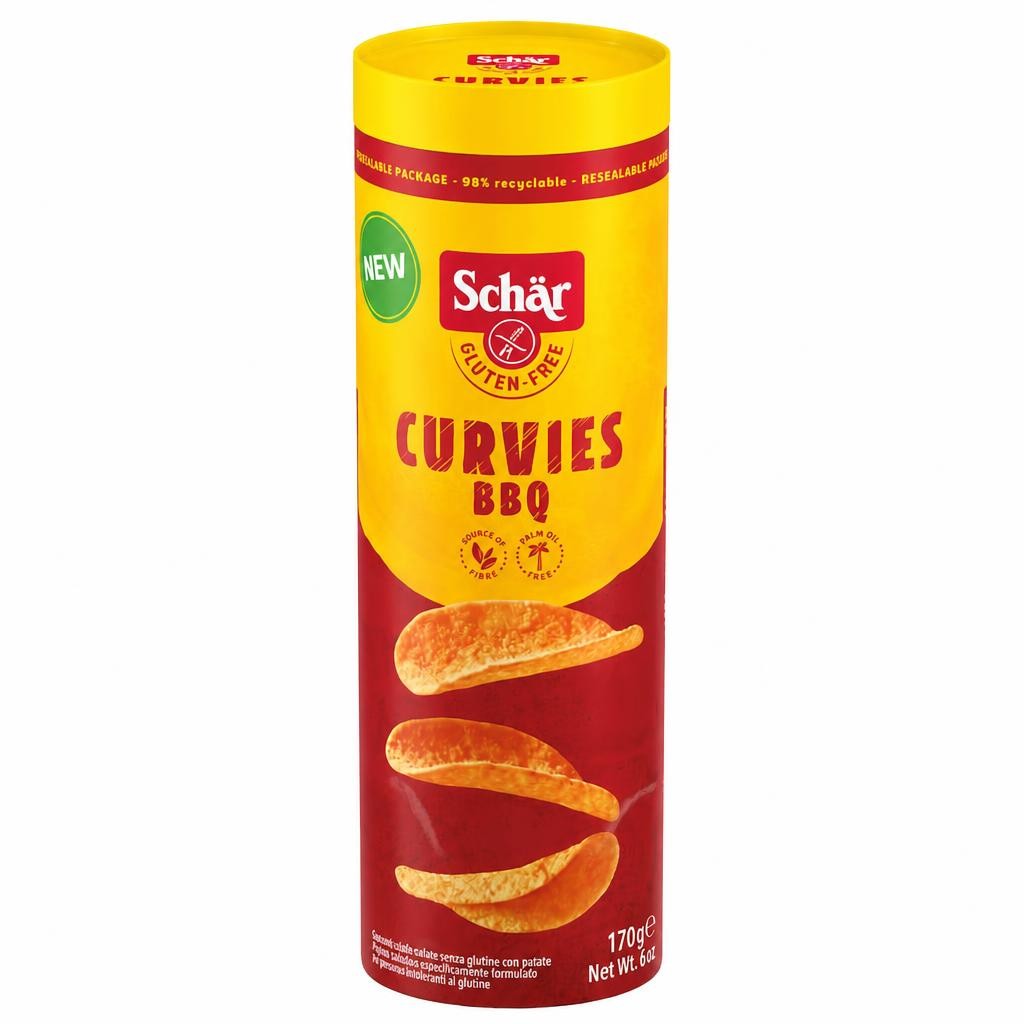 Schar Gluten Free Curvies BBQ Potato Snack 170g