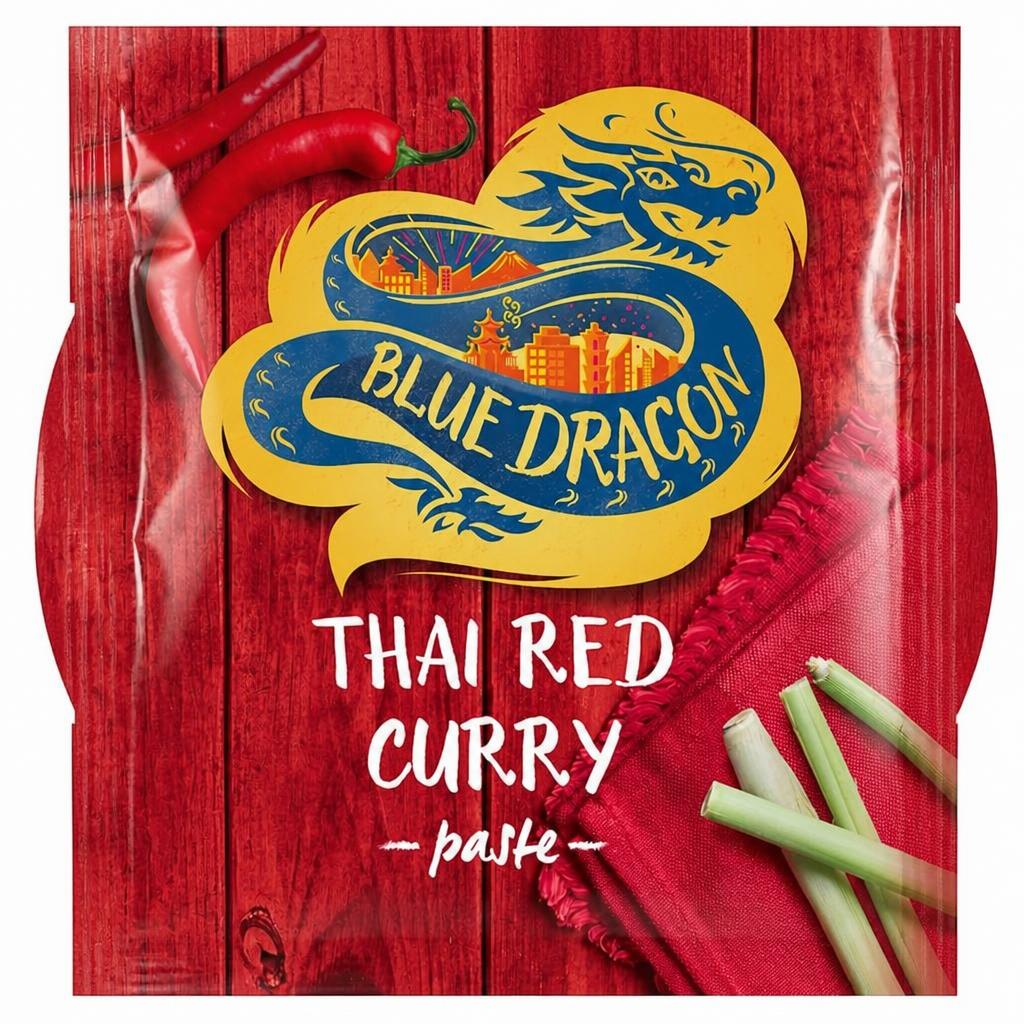 Blue Dragon Thai Red Curry Paste Pot 50G