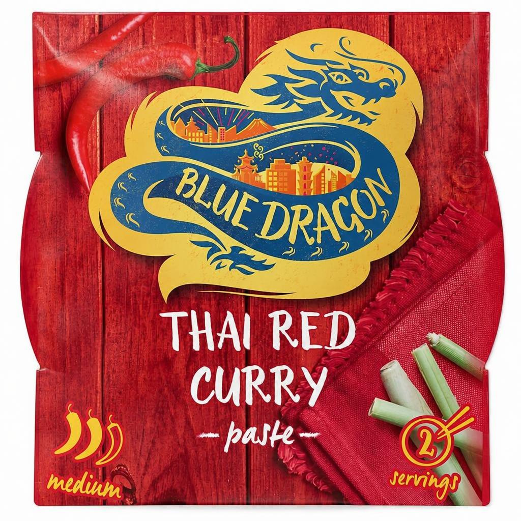 Blue Dragon Thai Red Curry Paste Pot 50G