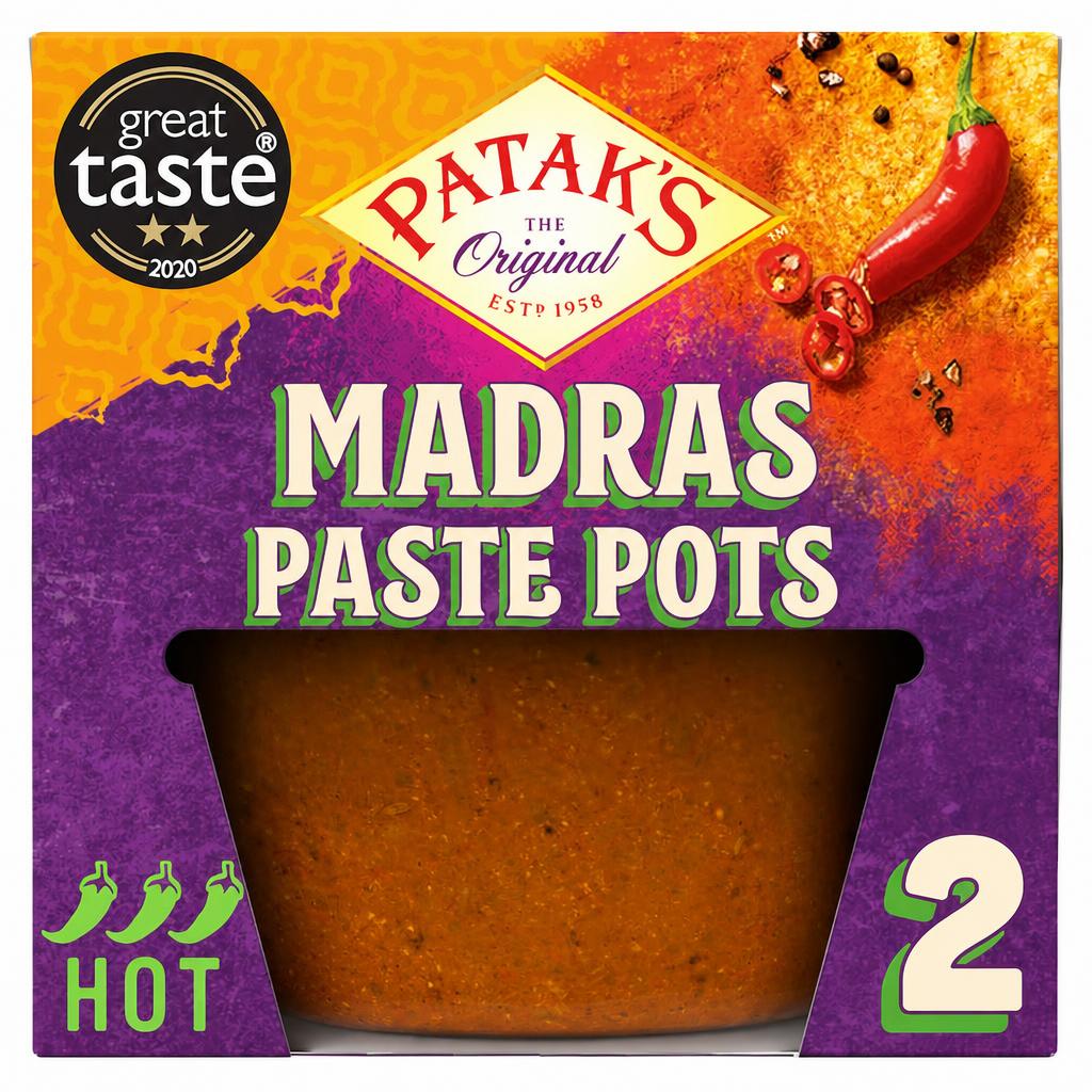 Pataks Madras Paste Pots 2X70g