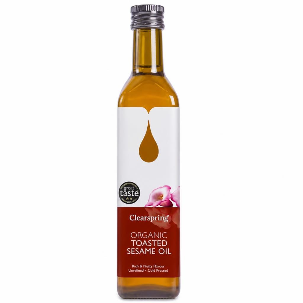 Organic Toasted Sesame Oil 500ml (Clearspring) | Multi