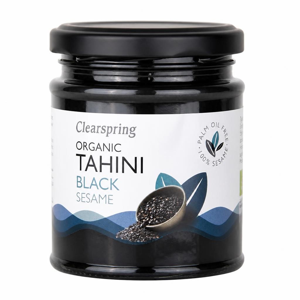 Organic Black Sesame Tahini 170g (Clearspring)