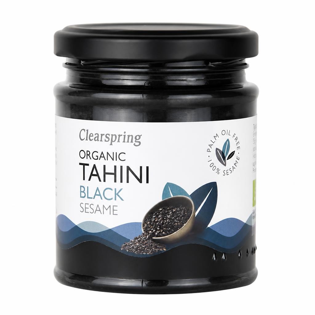 Organic Black Sesame Tahini 170g (Clearspring)