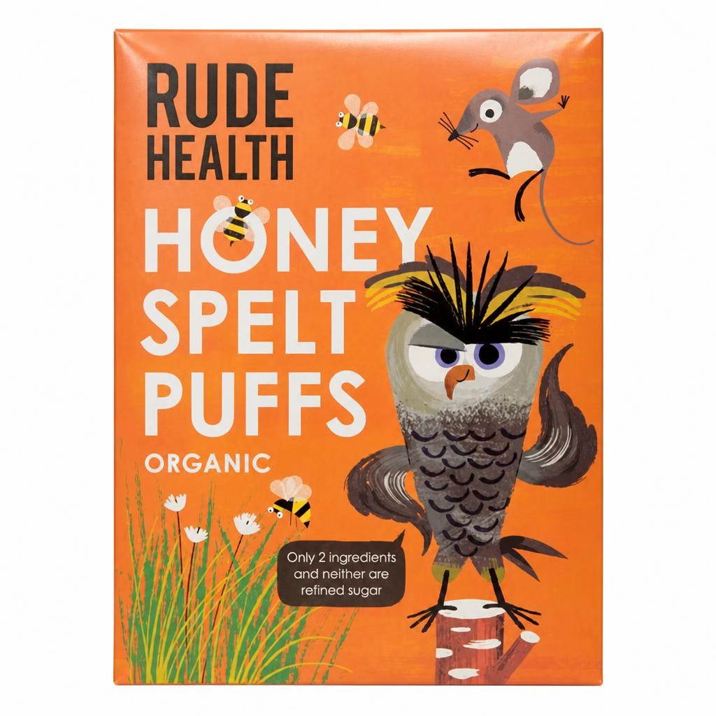 Organic Honey Spelt Puffs 175g (Rude Health) | Multi