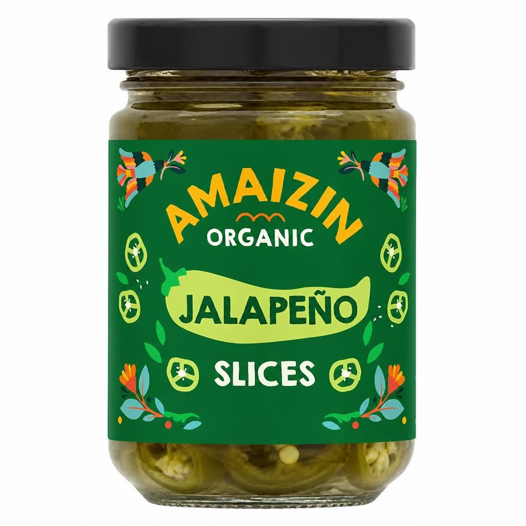 Organic Jalapenos Slices 150g (Amaizin)