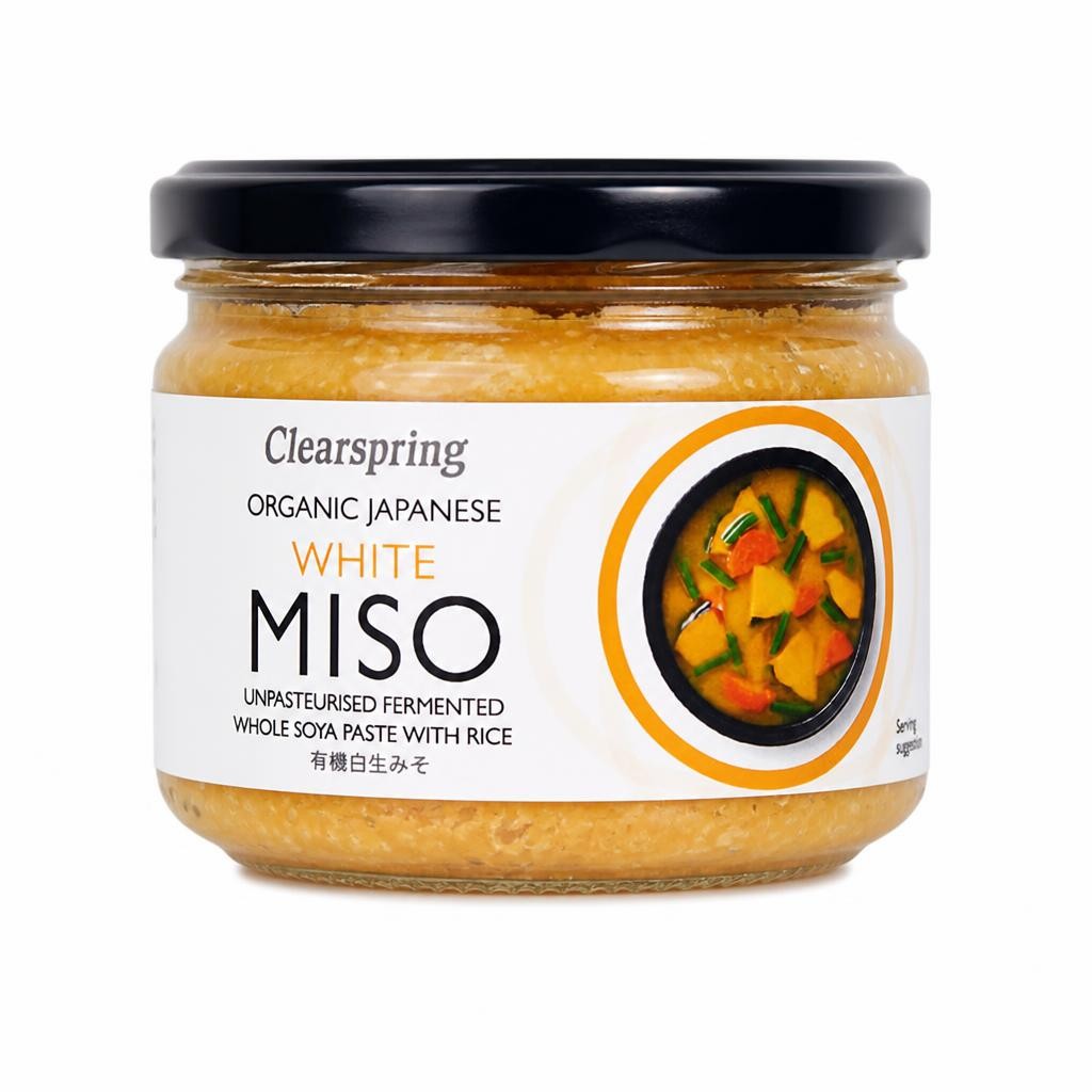 Organic Unpasteurised Japanese White Miso Paste 270g (Clearspring)