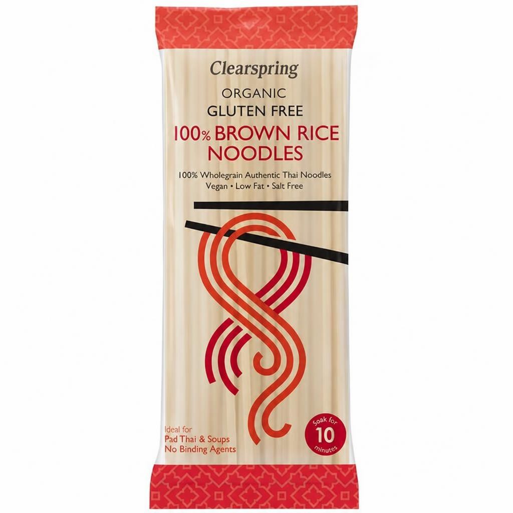 Organic Gluten Free 100% Brown Rice Noodles 200g (Clearspring)