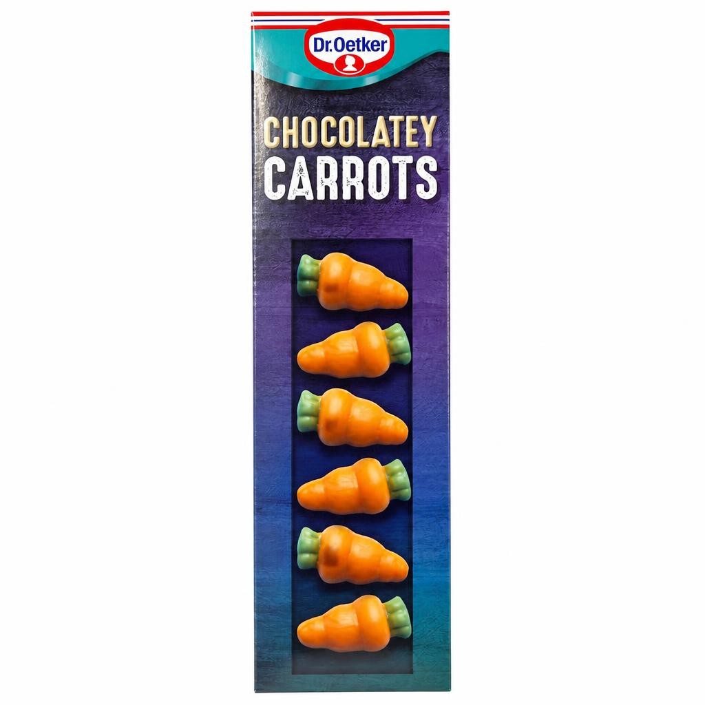 Dr. Oetker Chocolatey Carrots - White Chocolate Flavour 12 Pieces 13g