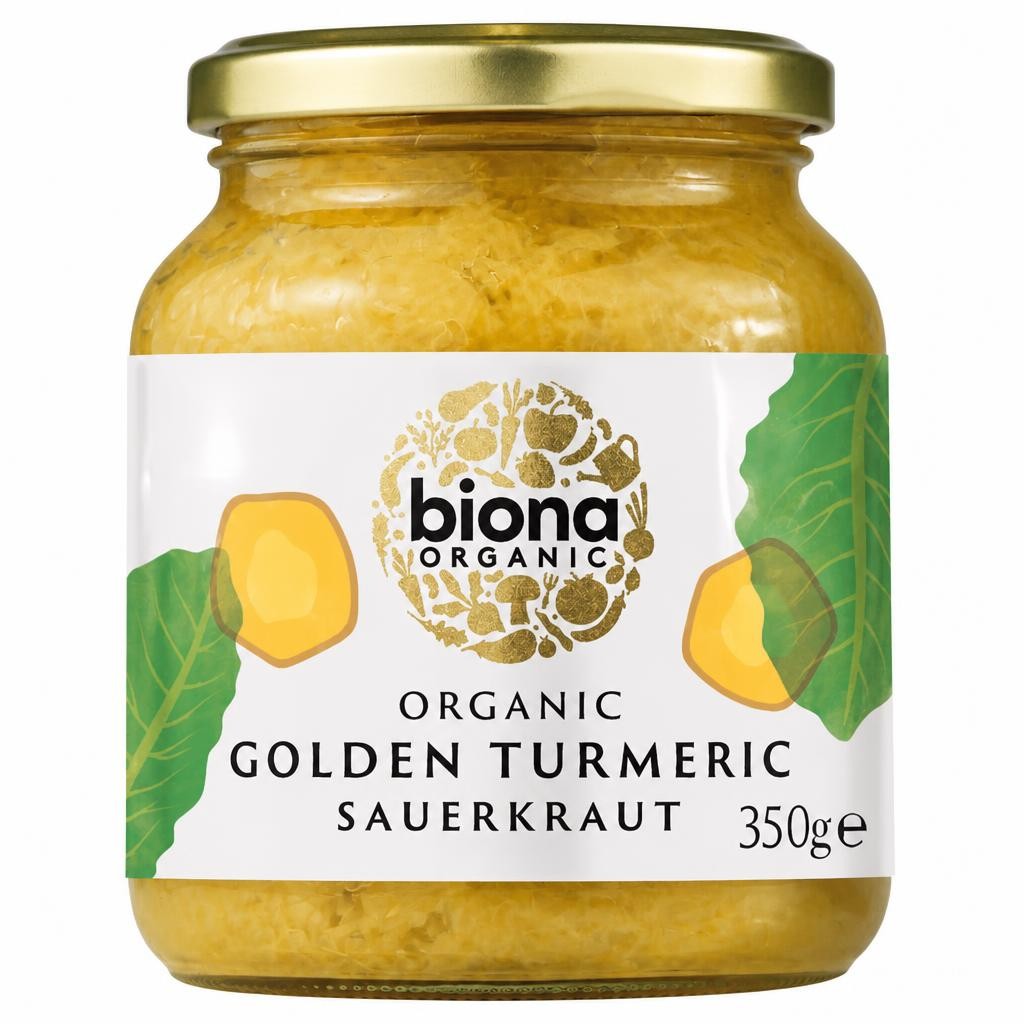 Biona Organic Golden Tumeric Sauerkraut 350g