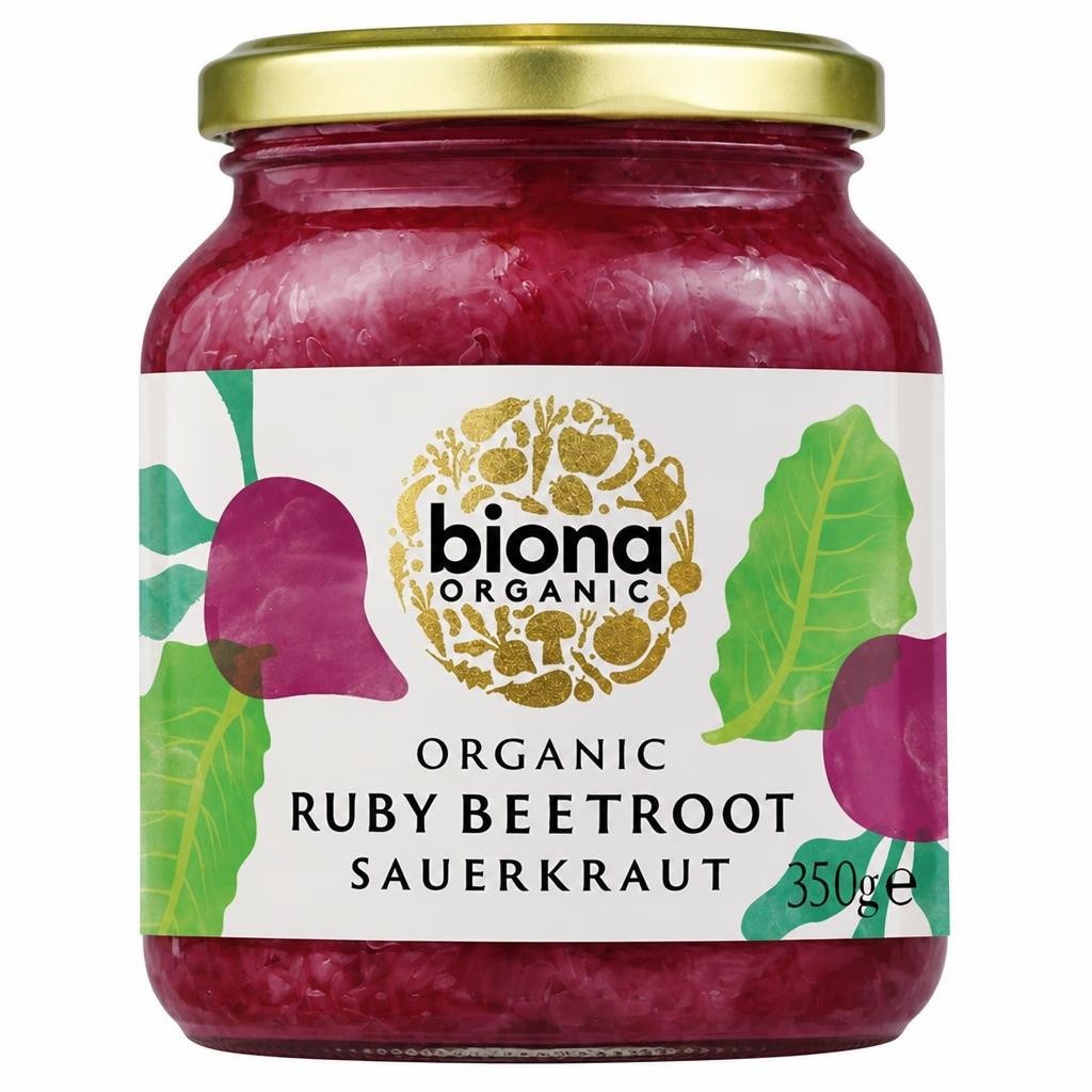 Biona Organic Ruby Beetroot Sauerkraut 350g