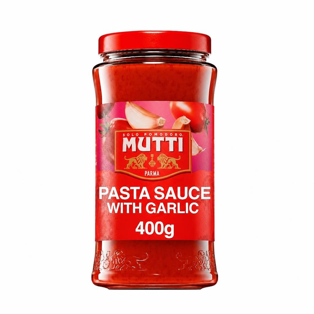Mutti Tomato Pasta Sauce with Garlic 400g