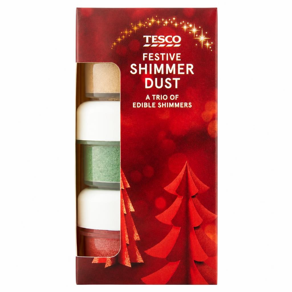Tesco Festive Shimmer Dust Trio 18g