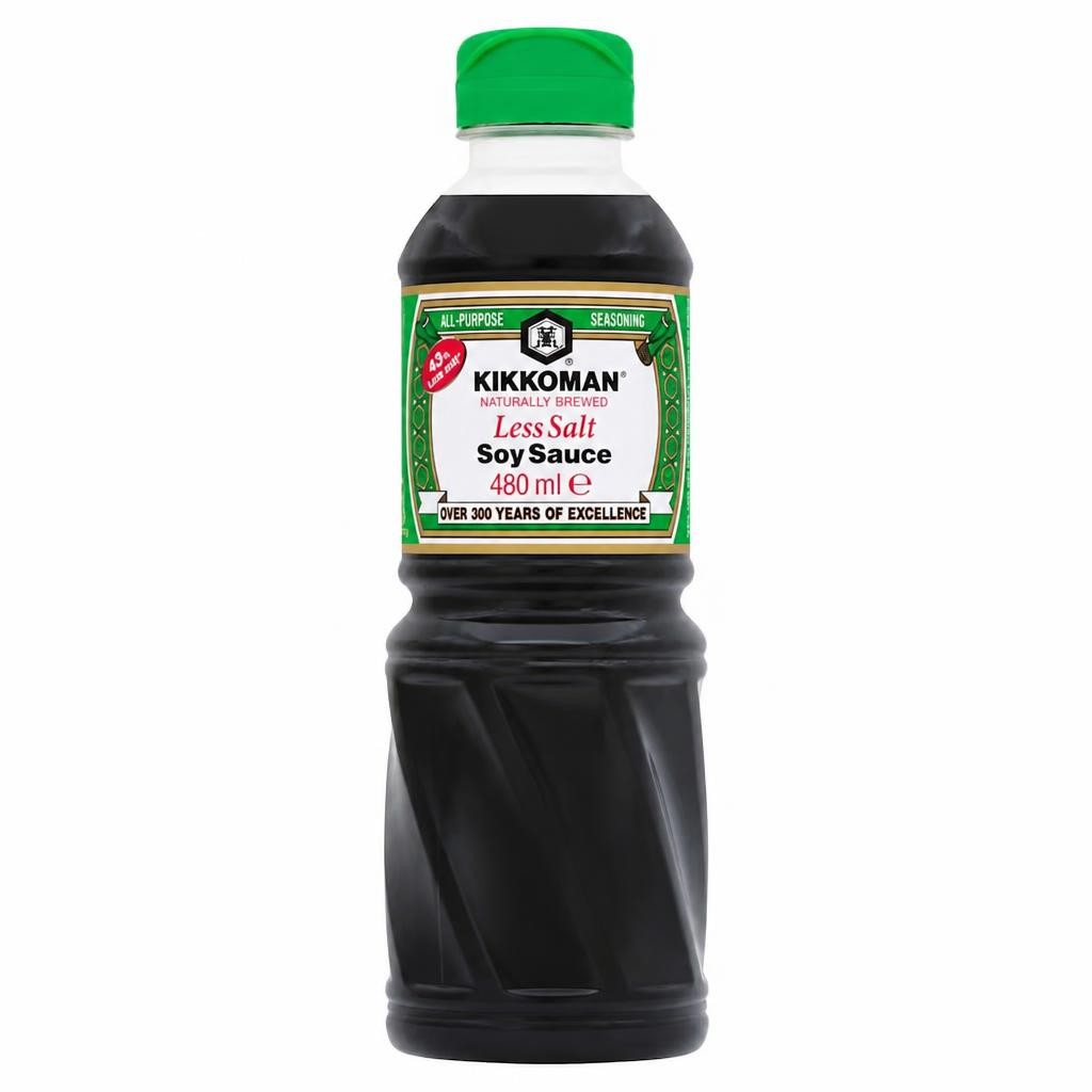 Kikkoman Less Salt Soy Sauce 480Ml