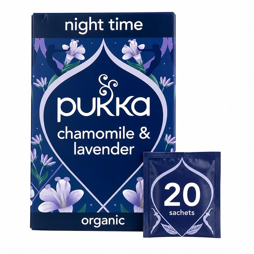 Pukka Organic Night Time Herbal Tea With Chamomile 20 Sleep Tea Bags 20g