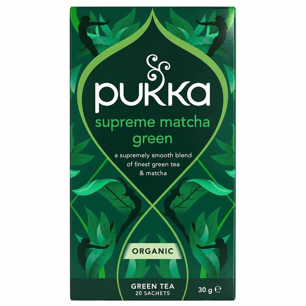 Pukka Organic Supreme Matcha Green Herbal Tea 20 Green Tea Bags 30g