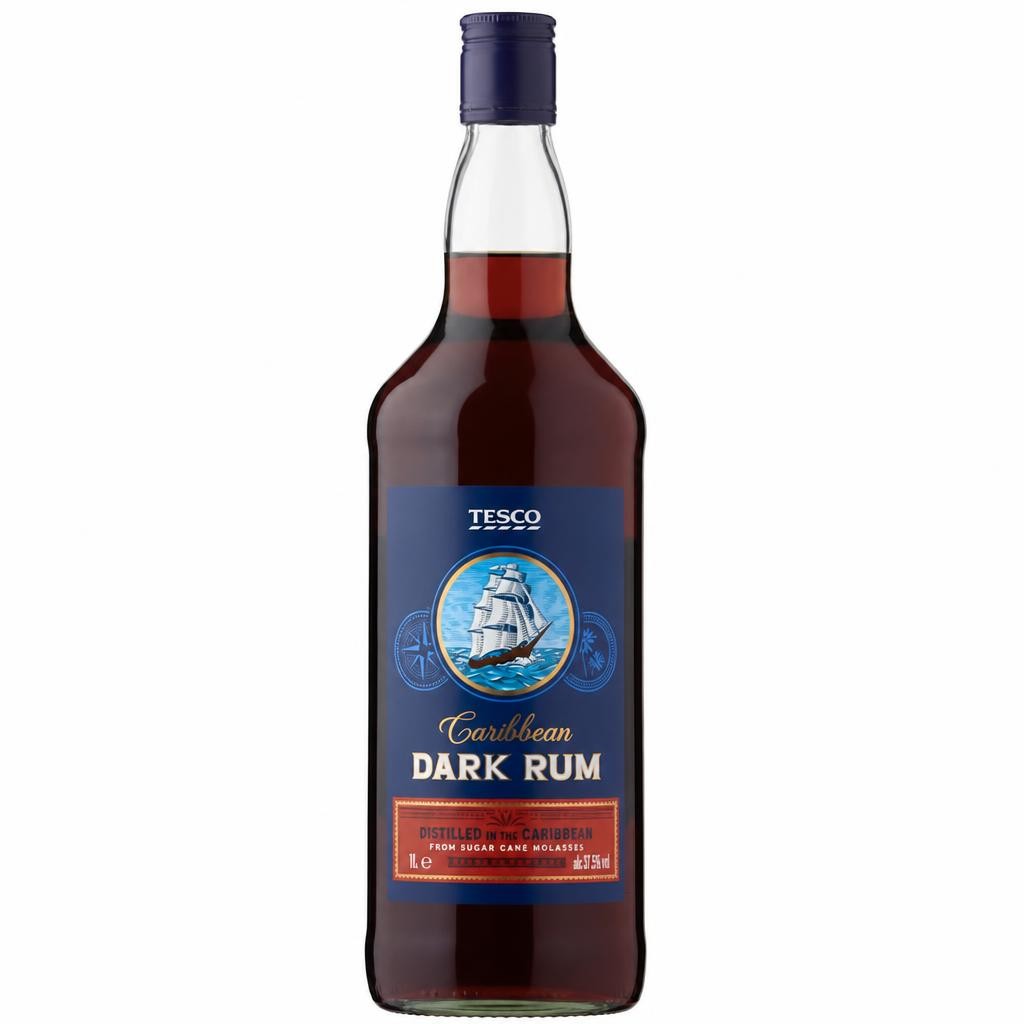 Tesco Dark Rum 1L