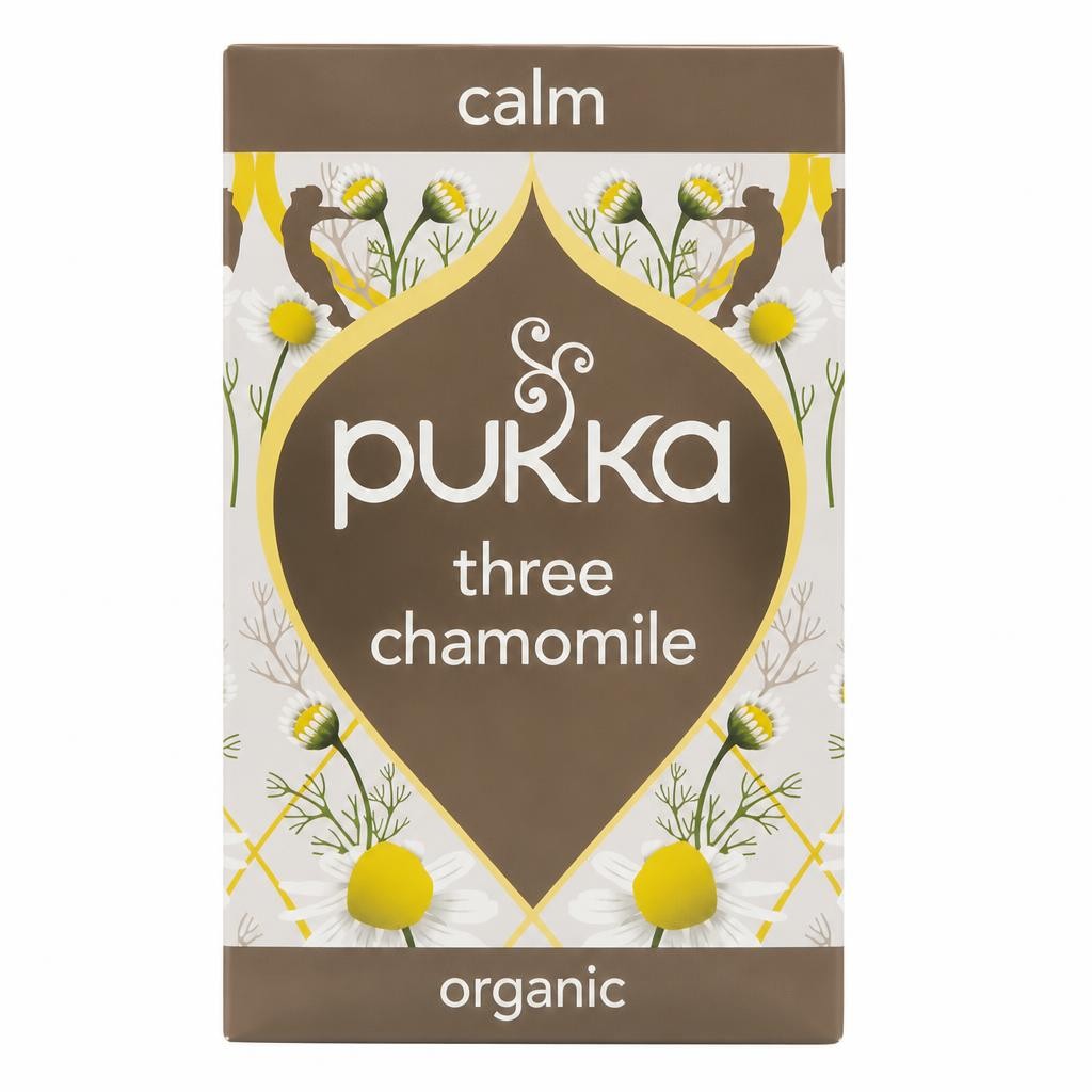 Pukka Organic Three Chamomile Herbal Tea 20 Tea Bags 30g
