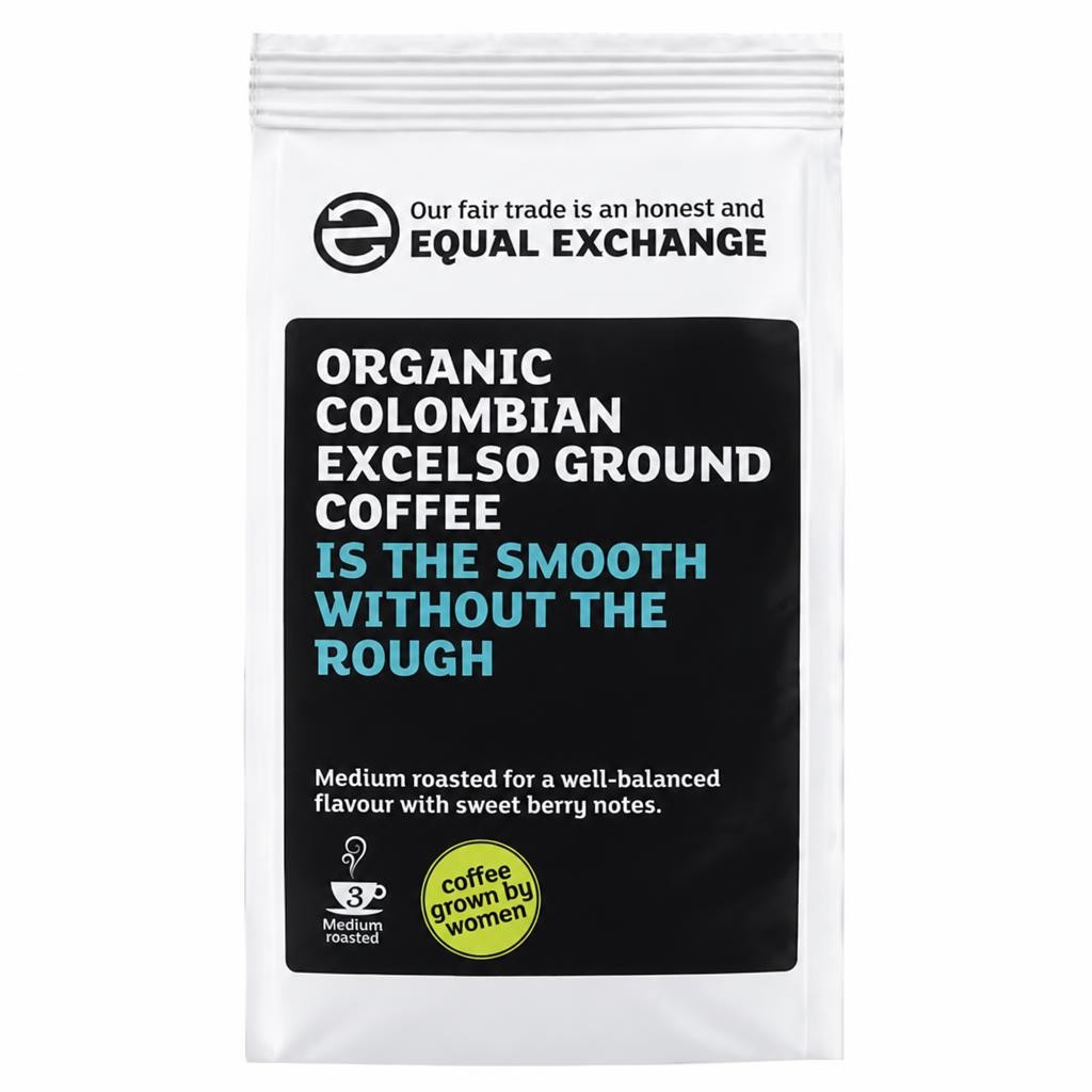Colombian Excelso Roast & Ground Coffee, Organic 227g (Equal Exchange)