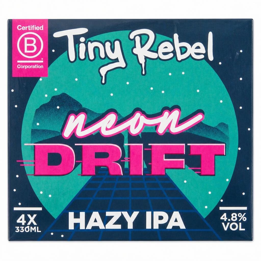 Tiny Rebel Neon Drift Hazy IPA 4x330ml