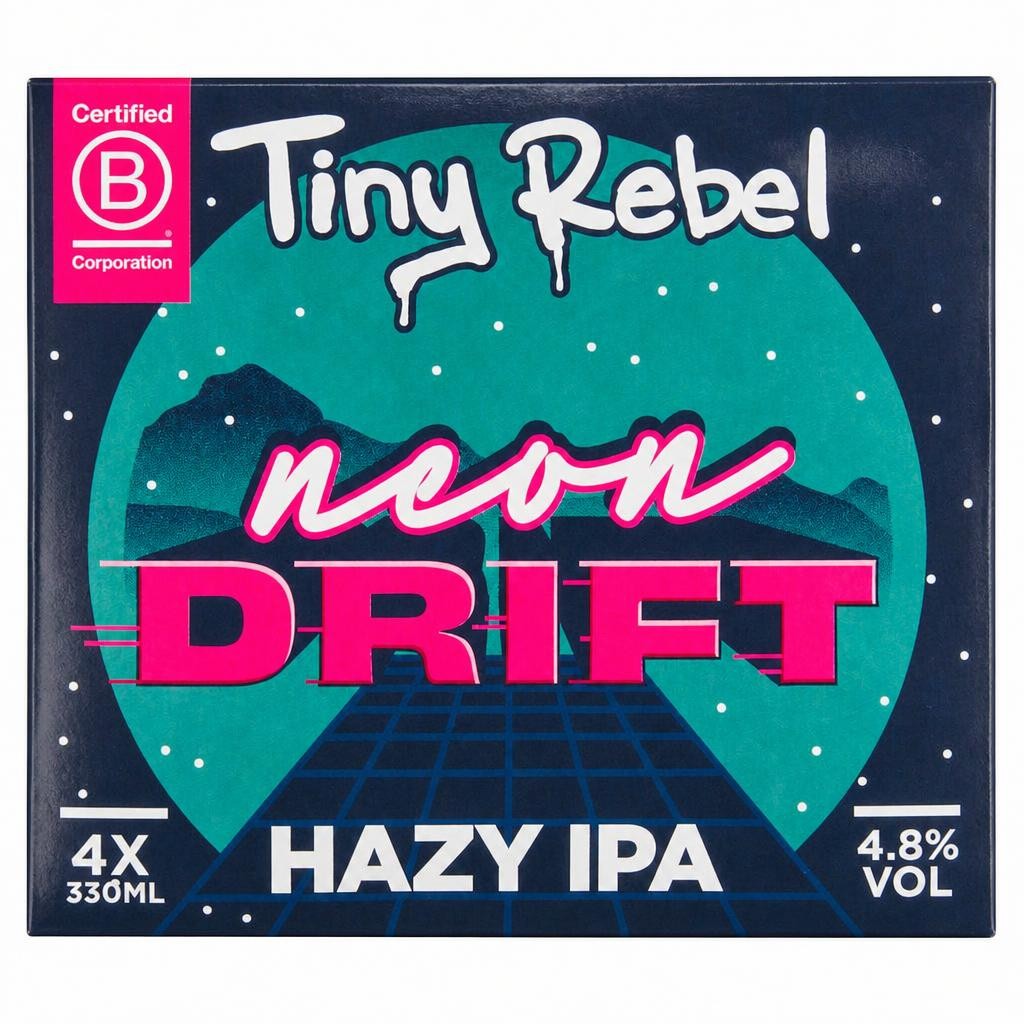 Tiny Rebel Neon Drift Hazy IPA 4x330ml