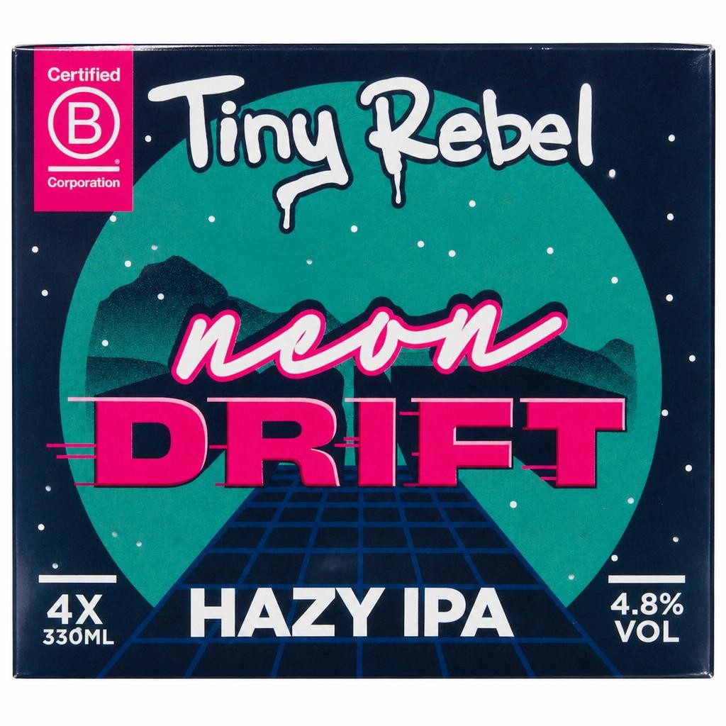 Tiny Rebel Neon Drift Hazy IPA 4x330ml