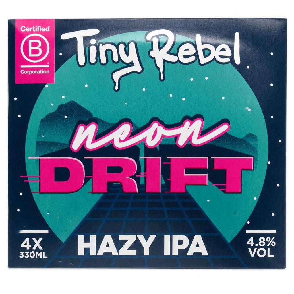 Tiny Rebel Neon Drift Hazy IPA 4x330ml