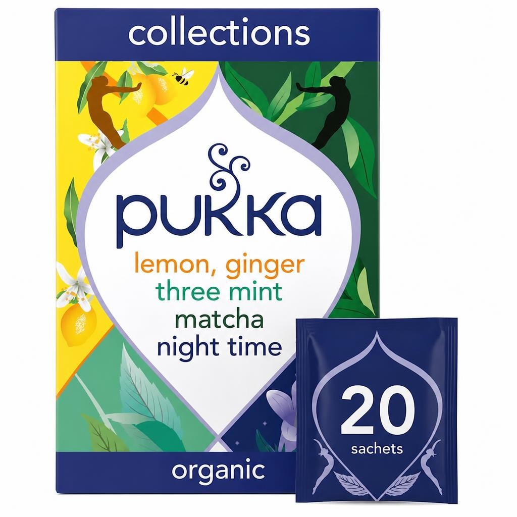 Pukka Organic Herbal Collection 20 Herbal Tea Sachets 29g