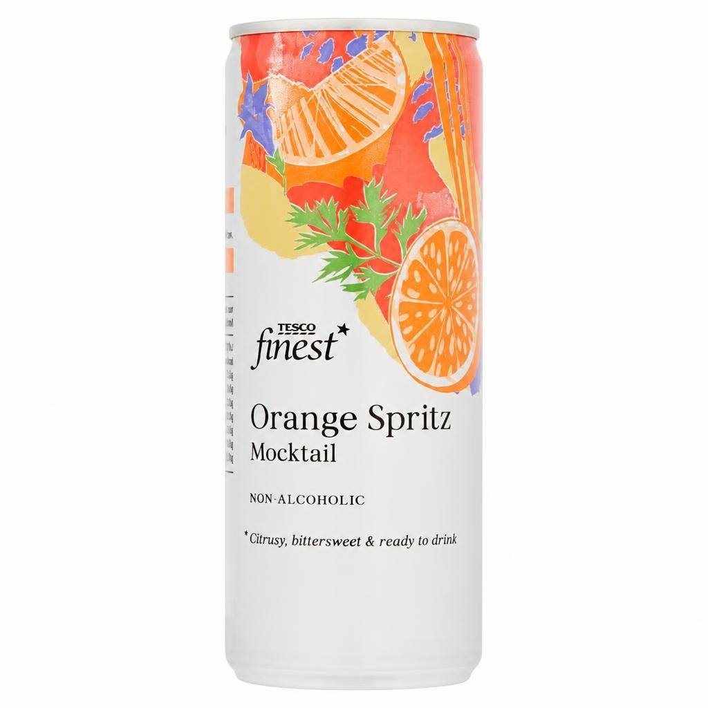 Tesco Finest Alcohol Free Seville Orange Spritz Mocktail 250ml