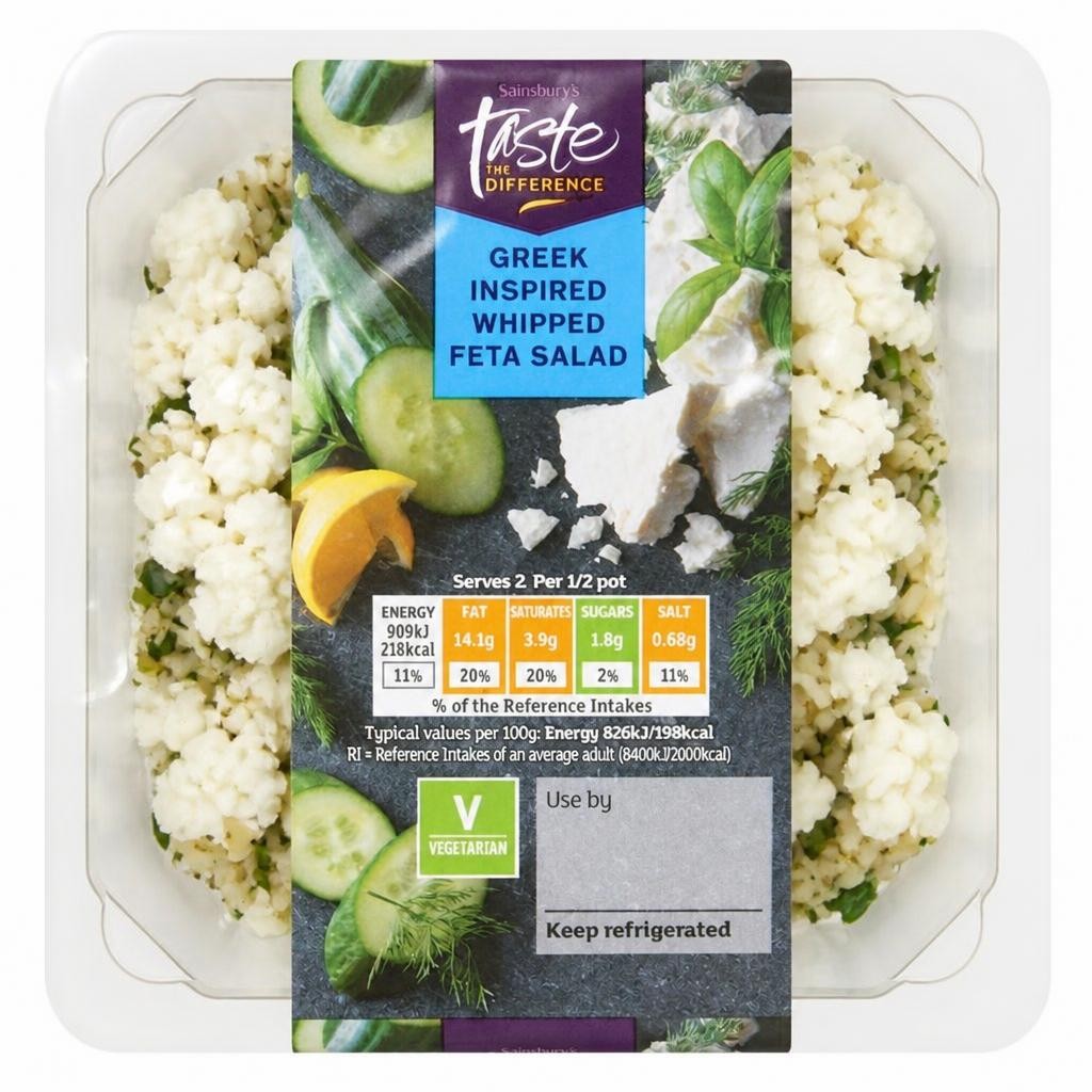 Sainsbury's 220g Greek Inspired Whipped Feta Salad, Taste the Difference