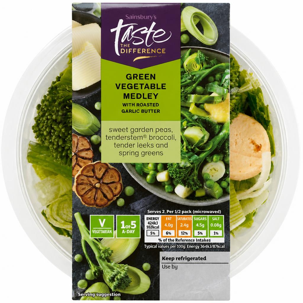 Sainsbury's Green Vegetable Medley, Taste the Difference 250g