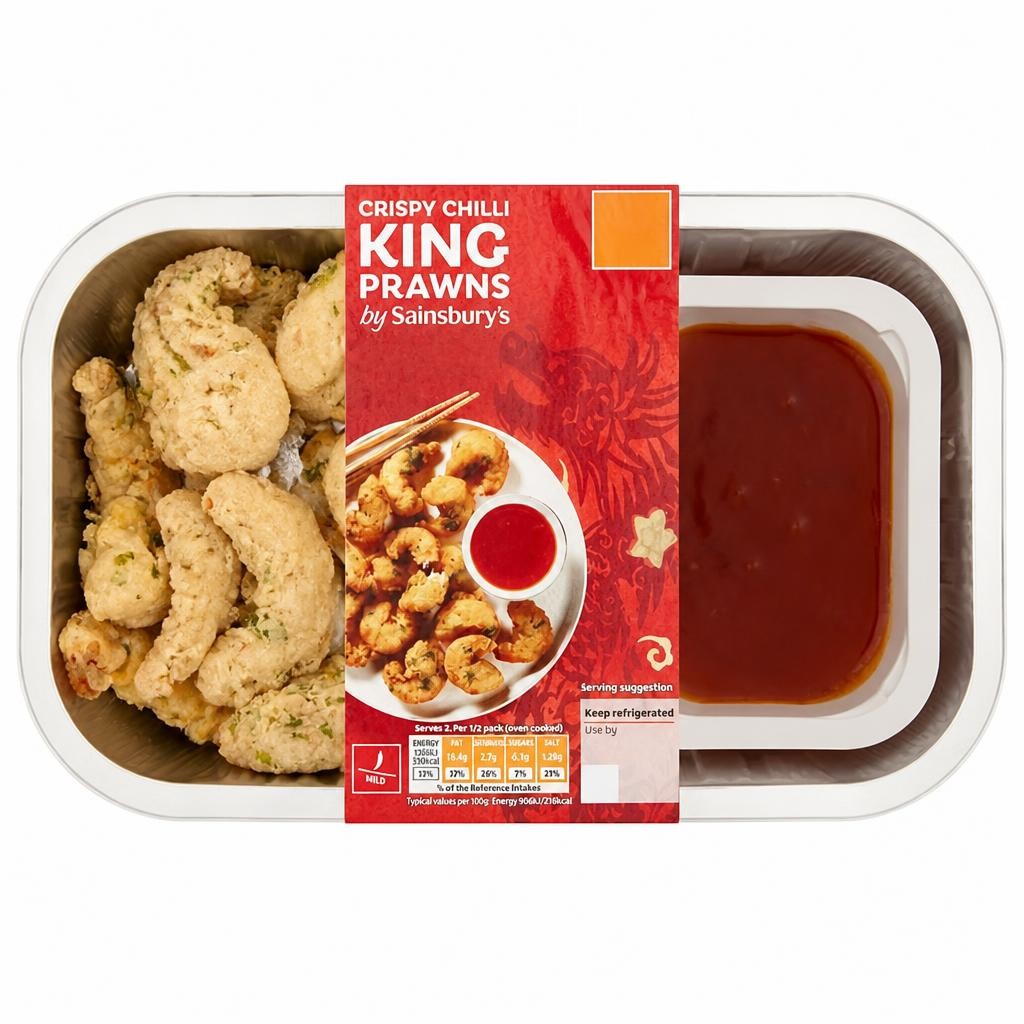 Sainsbury's Chinese Crispy Chilli King Prawns Ready Meal Main For 2 300g
